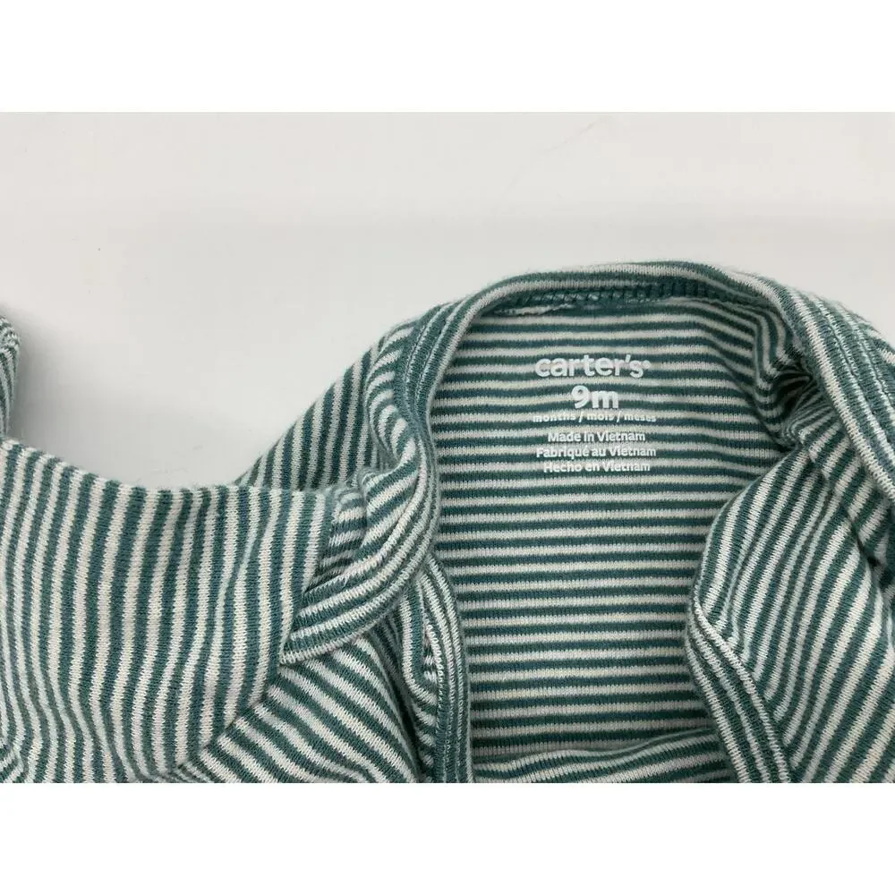 Little Me Sleeper Carter's Bodysuit Baby Boys 9‎ Months Sports Stripe Nana Set